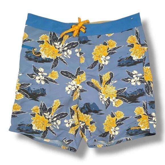 Patagonia Wavefarer Hawaiian Boardshort Size 35 - Picture 1 of 6